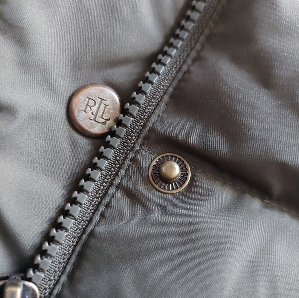 NWT Lauren Ralph Lauren Parka Jacket Coat Sz XXS Hoodie Faux Fur Down Coat Bag B - Picture 4 of 10